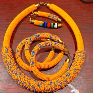 Maasai Beaded Necklace set-